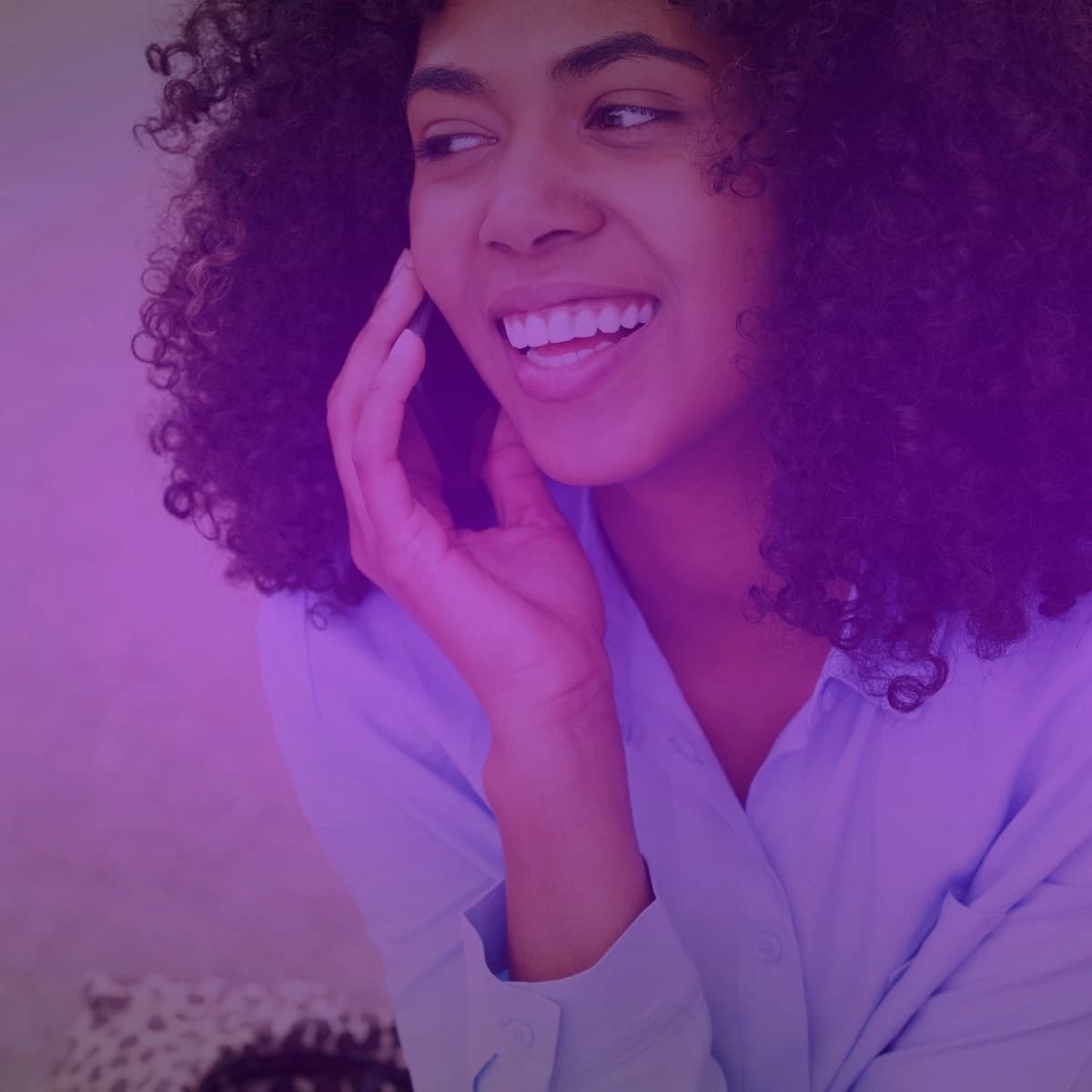 Woman talking on the phone